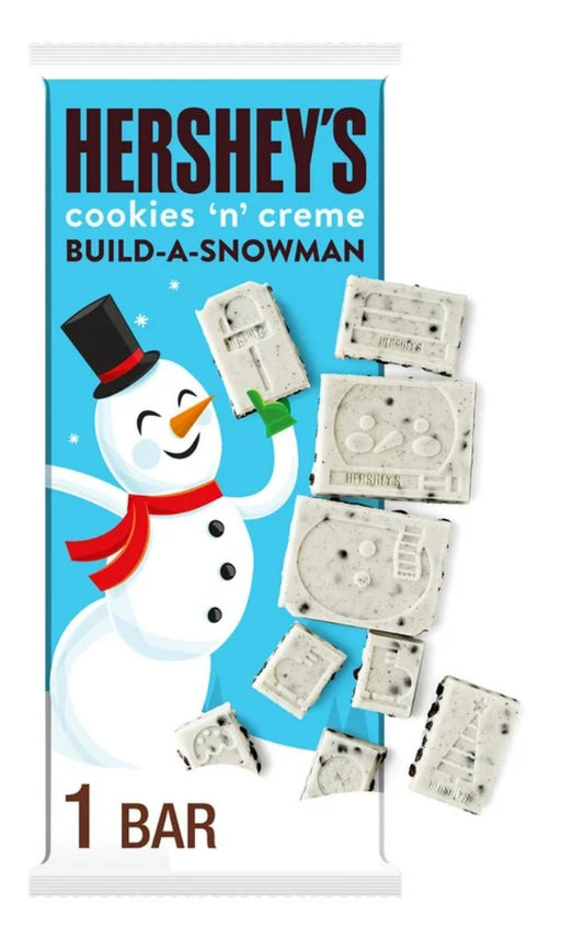 Hershey's Galletas 'n' Creme Build-A-Snowman Christmas Caramelo, Barra 4 oz