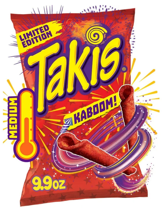 Takis Kaboom! 9.9 oz Sharing Size Bag, Sweet & Spicy Sriracha Rolled Tortilla Chips