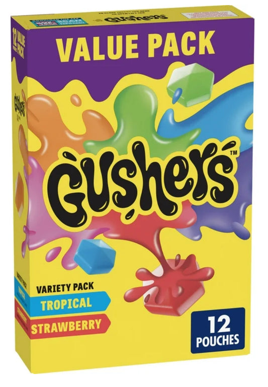 Gushers Fruit Flavored Snacks, Tropical, Gluten Free, 0.8 oz