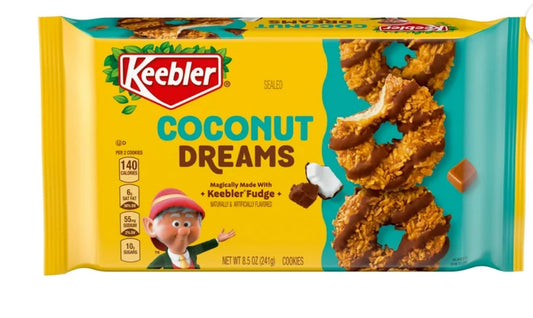 Keebler Coconut Dreams Fudge, Coconut & Caramel Cookies 8.5 oz