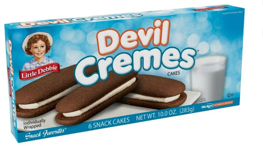 Little Debbie Devil Cremes Pasteles 10 oz (6 Unidades)