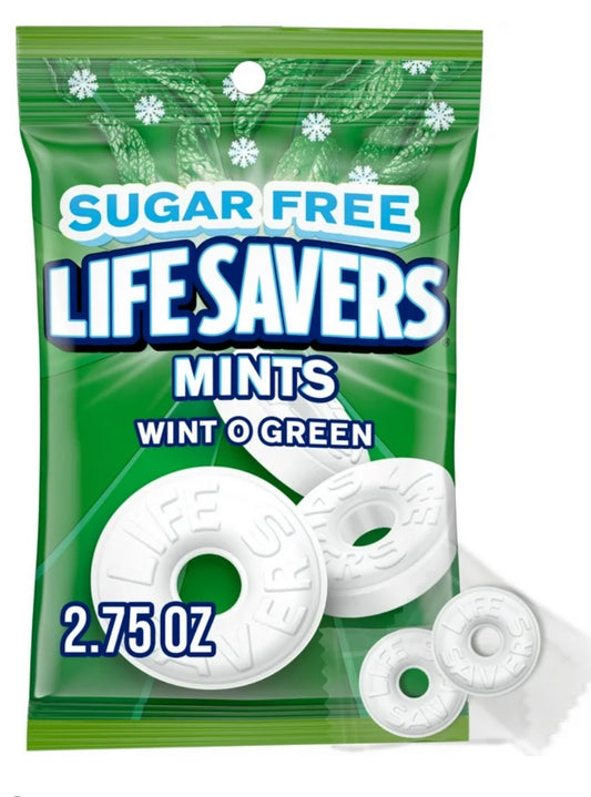 Life Savers Caramelo Duro de Menta sin Azúcar Wint-O-Green - 2.75 oz
