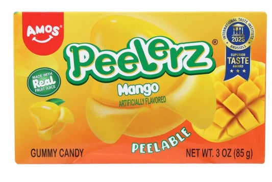 AMOS Caja de Teatro de Mango Peelerz, sin Gluten, Leche Ni Nueces, 1 Unidad, 3