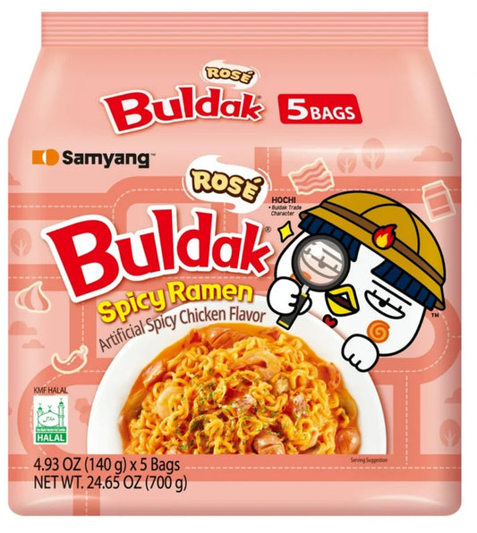 Samyang Buldak Ramen Rosa Paquete de 5
