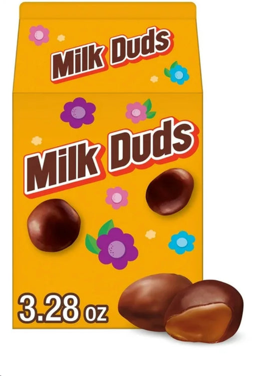 Milk Duds Chocolate and Caramel Easter Candy, Carton 3.28 oz