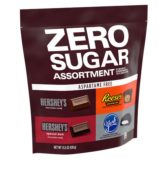 Hershey's, Reese's And York Zero Sugar Assorted Flavored Candy, Variety Bag 15.5 oz