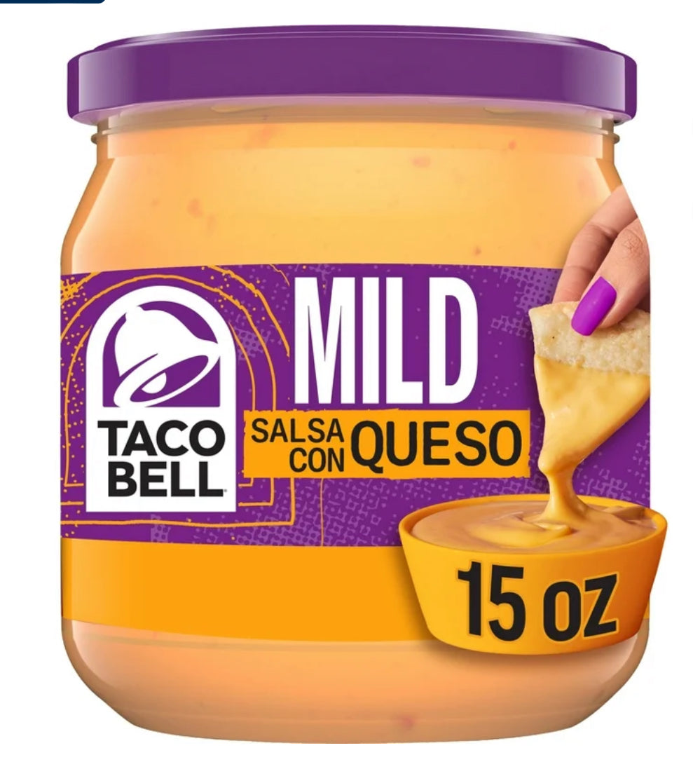 Taco Bell Mild Salsa Con Queso Cheese Dip, 15 oz Jar – LOOP MX