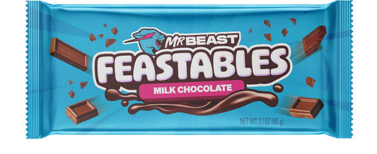 Feastables MrBeast Milk Chocolate Bar, 2.1 oz (60g), 1 Count