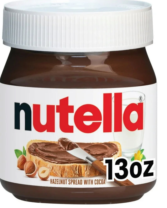 Nutella Crema y Avellanas con Cacao para el Desayuno, Frasco de 13 oz
