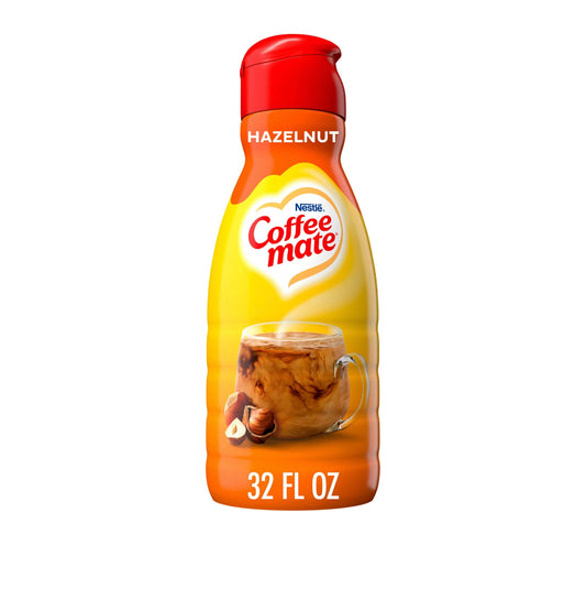 Nestle Coffee mate Hazelnut Liquid Coffee Creamer, 32 fl oz