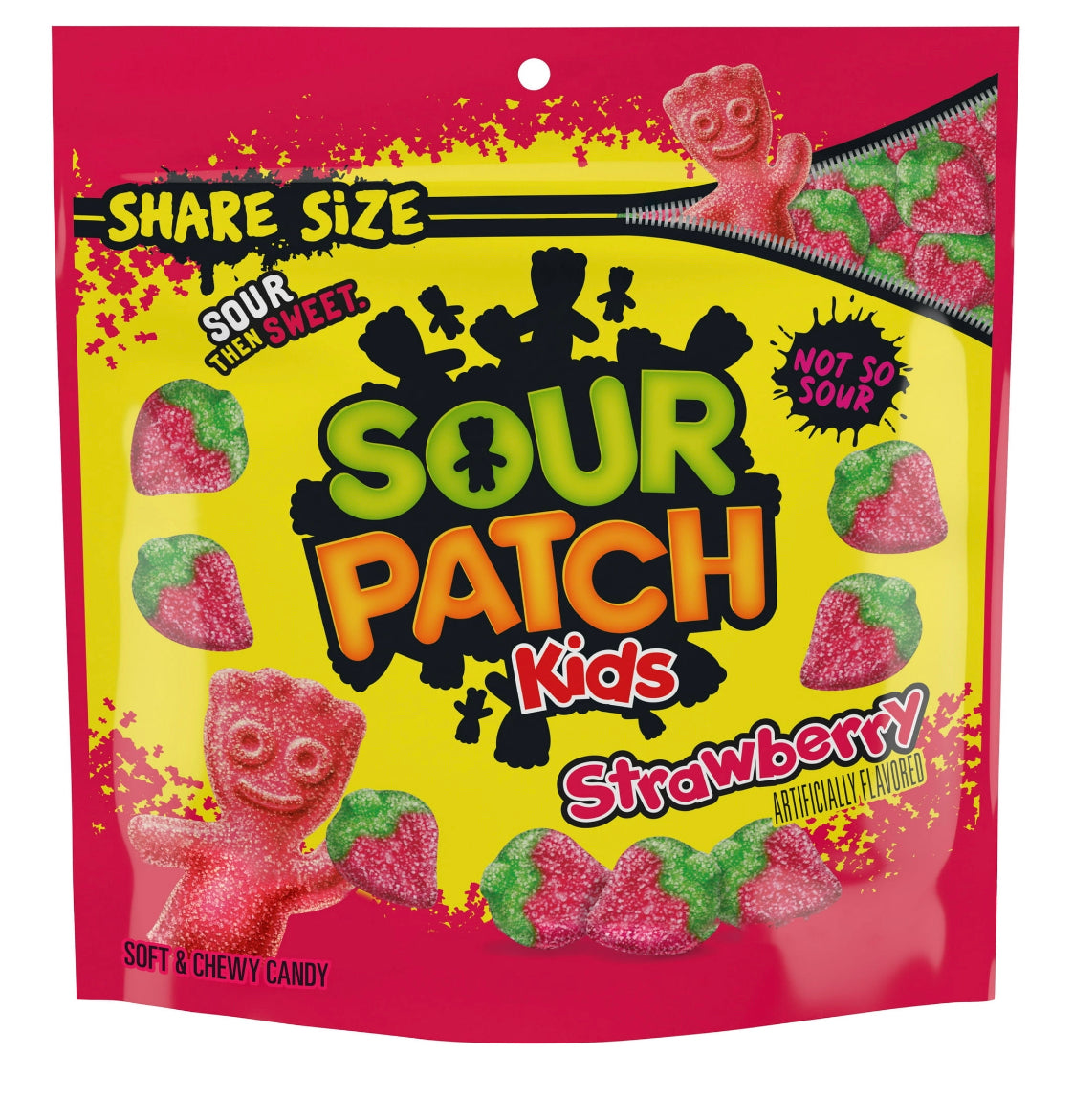 SOUR PATCH KIDS Strawberry Soft & Chewy Candy, Share Size, 12 oz