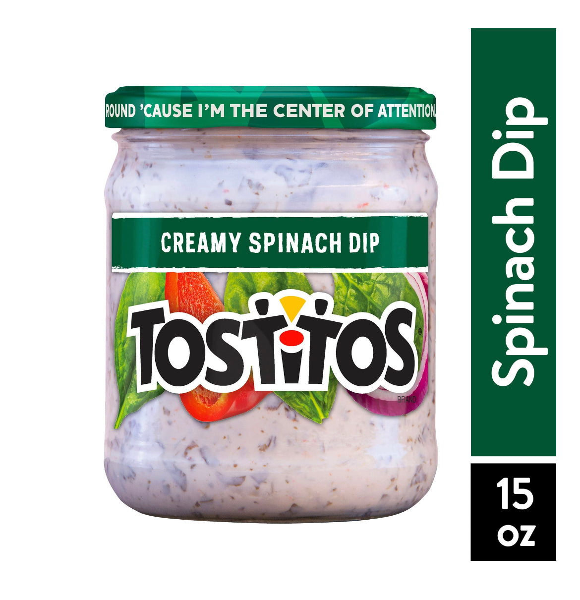 Tostitos Creamy Spinach Dip, 15 oz, Glass Jar