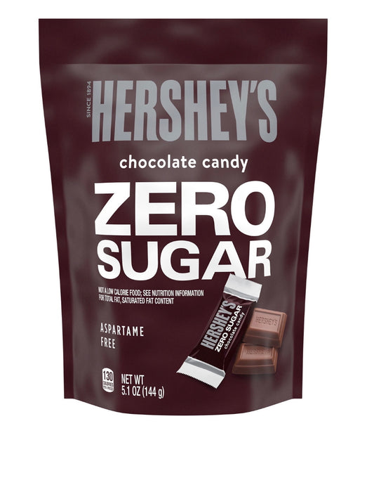 Hershey's Zero Sugar Chocolate Candy, Bag 5.1 oz