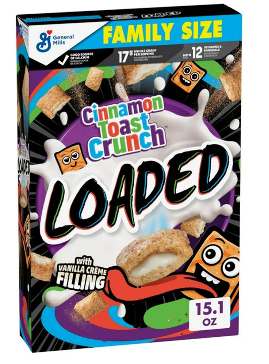Cinnamon Toast Crunch Cereales con Sabor a Elaborados con Granos Integrales, Tamaño Familiar, 15,1 oz
