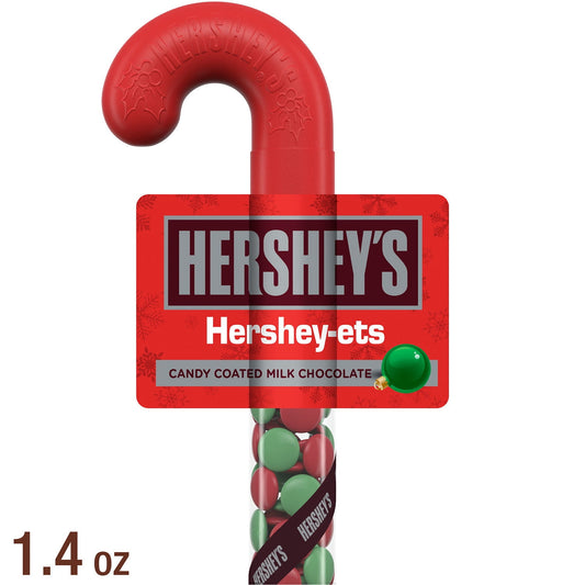 Hershey's Hershey-Ets Caramelo Navideño, Bastón de Plástico 1.4 oz