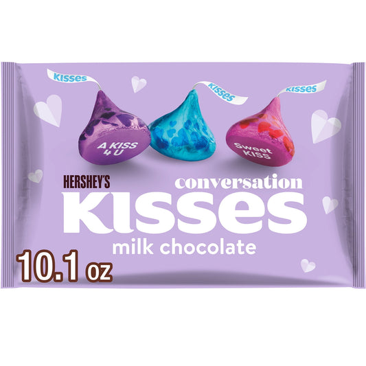 Hershey's Kisses Caramelo de San Valentín de Chocolate con Leche, Bolsa 10.1 oz