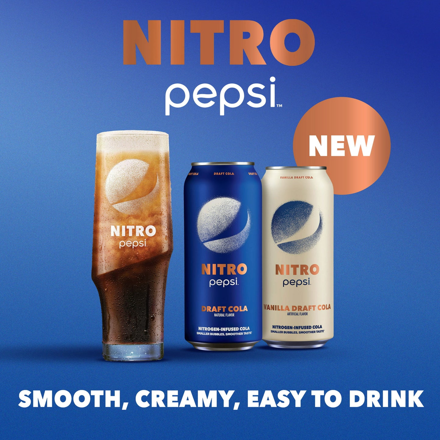 Nitro Pepsi Draft Cola, 13.65 fl oz can - LOOP MX