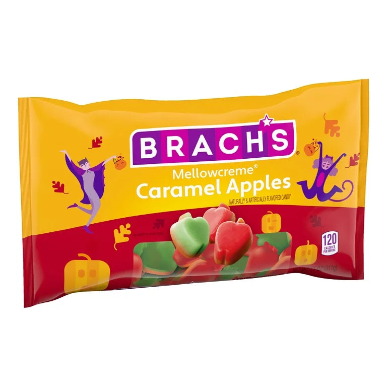 Brach's Mellowcreme Caramel Apples Halloween Candy 11oz