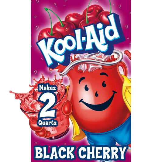 Kool-Aid Unsweetened Black Cherry Artificially Flavored Powdered Soft Drink Mix, 0.16 oz Packet