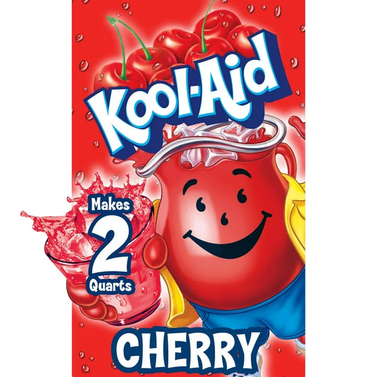 Kool-Aid Unsweetened Cherry Artificially Flavored Powdered Soft Drink Mix, 0.16 oz Packet