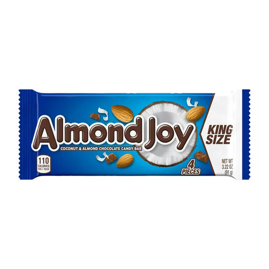 Almond Joy, Coconut and Almond Chocolate Candy Bars, Gluten Free, 3.22 oz, 4 Pieces - LOOP MX