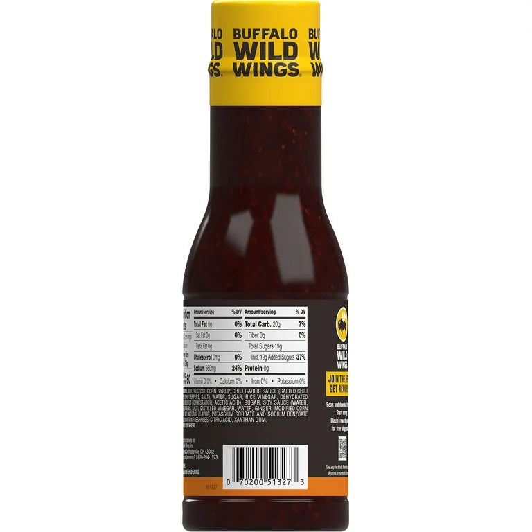 Buffalo Wild Wings Asian Zing Sauce, 12 fl oz - LOOP MX