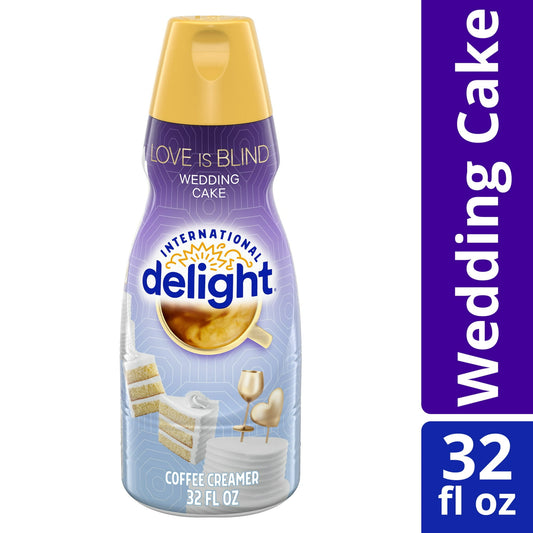 International Delight Coffee Creamer, LOVE IS BLIND (TM) Wedding Cake, 32 FL OZ Bottle