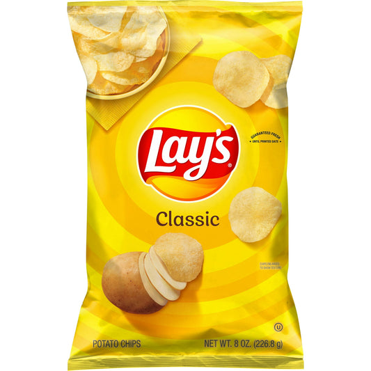 Lay's Classic Potato Chips, Bolsa de 8 oz