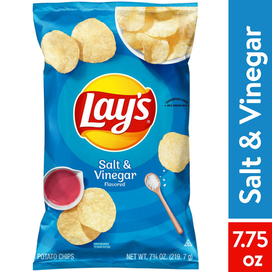 Lay's Potato Chips, Sal y Vinagre, 7,75 Oz