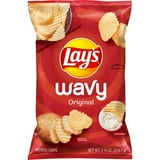 Lay's Wavy Papas Fritas Sabor Original, Bolsa de 7,75 oz