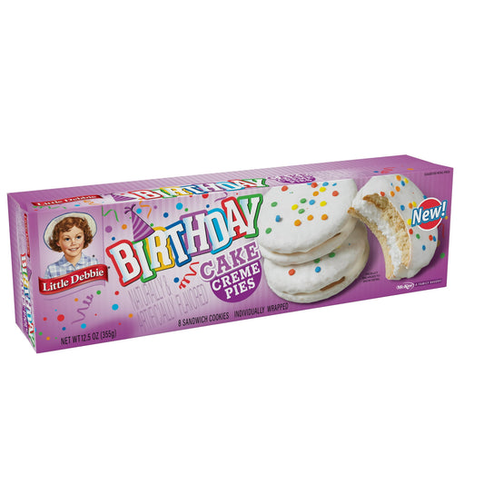 Little Debbie Paquete de la Familia Pastel de Cumpleaños Pasteles de Crema