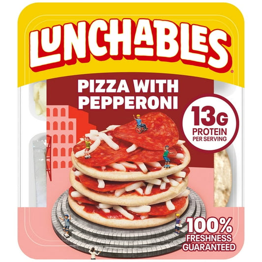 Lunchables Pizza con Pepperoni, Refrigerio para el Almuerzo para Niños, Bandeja de 4.3 oz