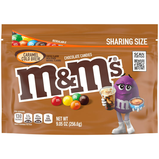 M&M'S Caramel Cold Brew Chocolate Candy, Sharing Size -9.05oz. - LOOP MX