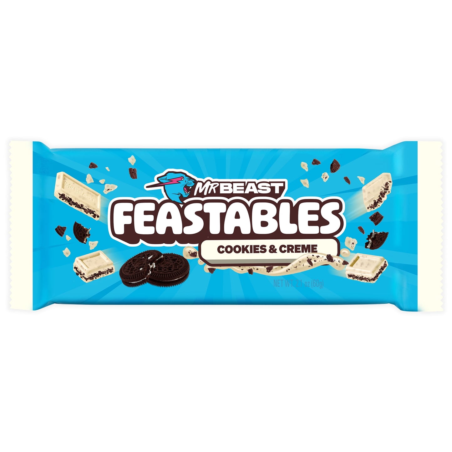 Feastables Mr beast. Cookies and cream 60g