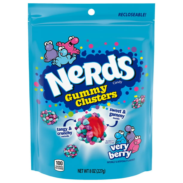 Nerds Gummy Clusters, Very Berry Candy, 8 oz Bag - LOOP MX