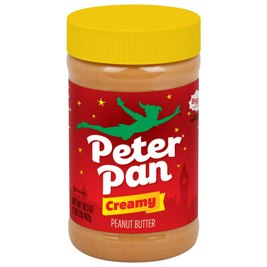 Peter Pan Peanut Butter Cremoso Suave, sin Gluten Peanut Butter, Frasco de 16.3 oz