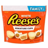 Reese's Miniature White Creme Peanut Butter Tazas Dulces, Paquete Familiar 17.6 oz