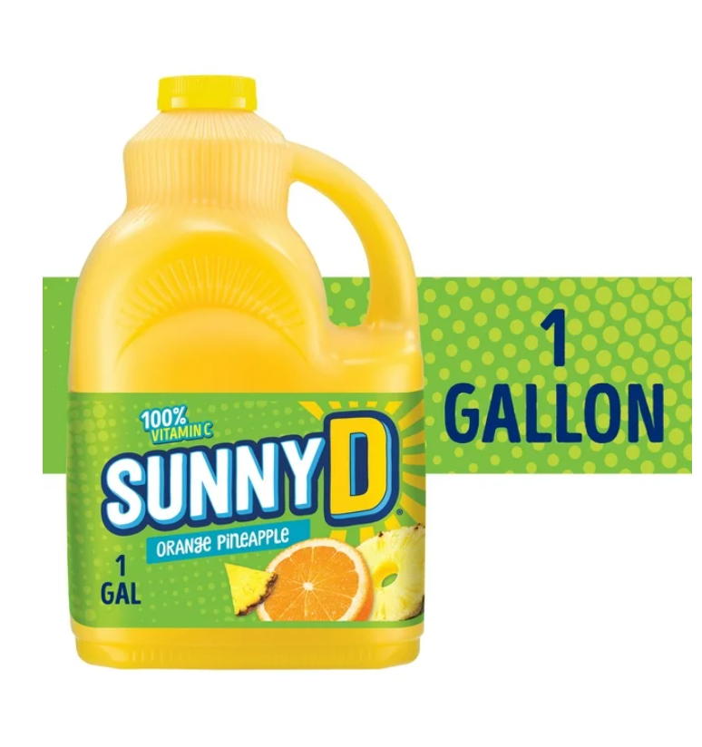 SUNNYD Orange Pineapple Juice Drink, 1 Gallon Bottle