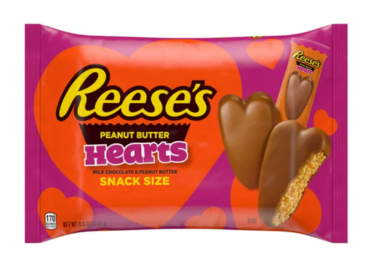 Reese's Milk Chocolate Peanut Butter Snack Size Valentine's Day Candy, Bag 9.6 oz