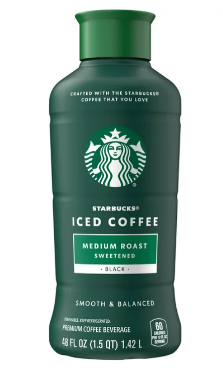 Starbucks Iced Coffee, Medium Roast Sweetened, 48 fl oz