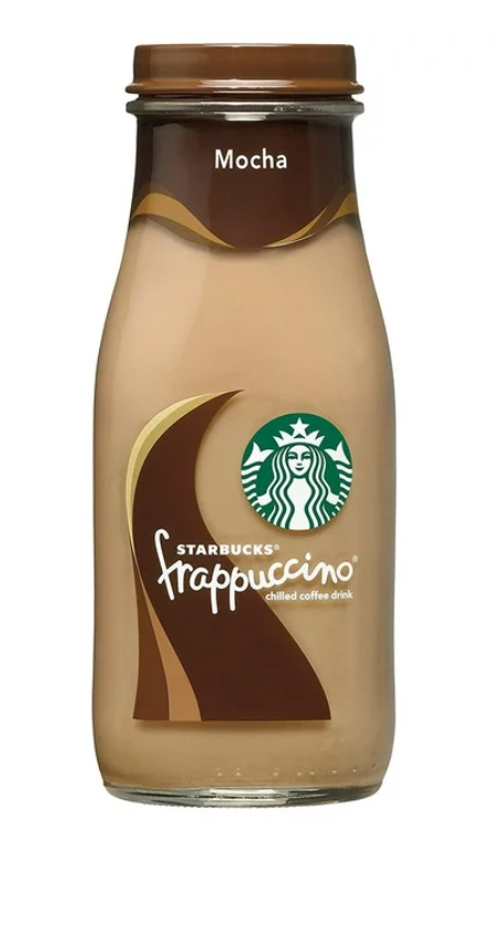 Starbucks Frappuccino Mocha Coffee Drink, 9.5 oz. Glass Bottle, Soft Drink