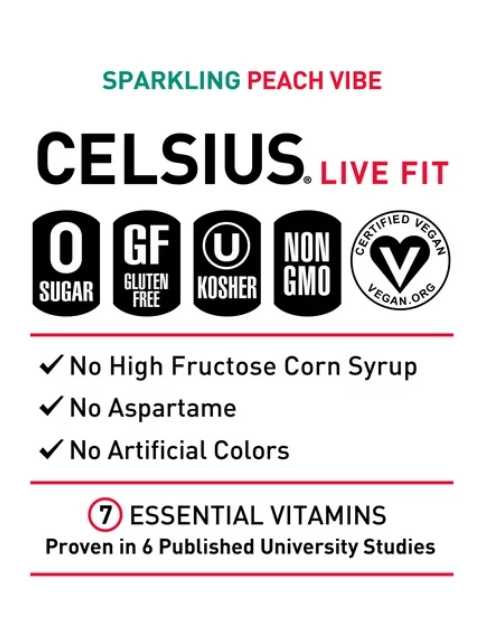 CELSIUS ZERO SUGAR FITNESS ENERGY DRINK - Single cans