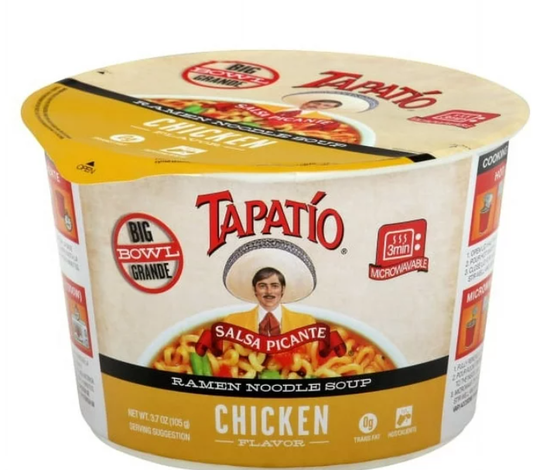 Tapatio Chicken Flavor Ramen Noodle Soup, 3.7 Oz