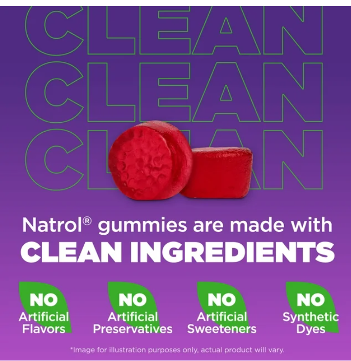 Natrol® Kids Sleep+™ Calm, Melatonin and L-Theanine, Sleep Gummies for Kids, Strawberry Flavor, 60 Count