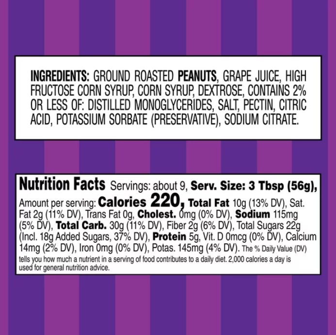 Smucker's Goober Peanut Butter and Grape Jelly Stripes, 18 Ounces