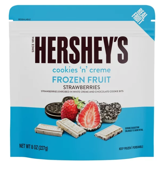 Hershey's Strawberries in Cookies ‘N’ Creme, 8 oz (Frozen)