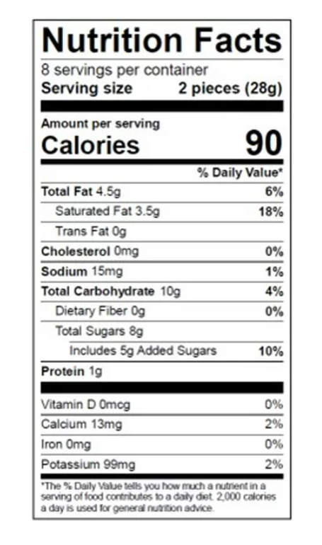Reese’s Banana Slices in Milk Chocolate and Reese's Peanut Butter Chips, 8 oz (Frozen)