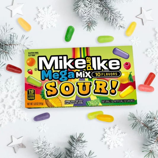 Mike and Ike Mega Mix SOUR! Chewy Candy, 5 ounce Theater Box, 1 count