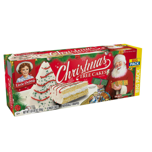 Little Debbie Paquete Grande Christmas Tree Cakes
