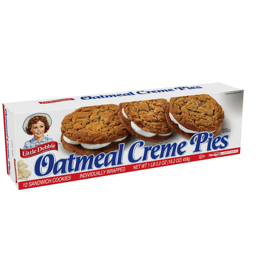 Little Debbie Paquete Familiar de Oatmeal Creme Pies